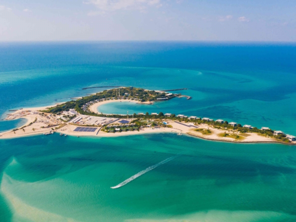 Nurai Island is a luxury private island in Abu Dhabi offering exclusive villas and resorts. With stunning views, high-end amenities like a beach club and spa, it provides a serene, upscale lifestyle in a secluded, private setting.