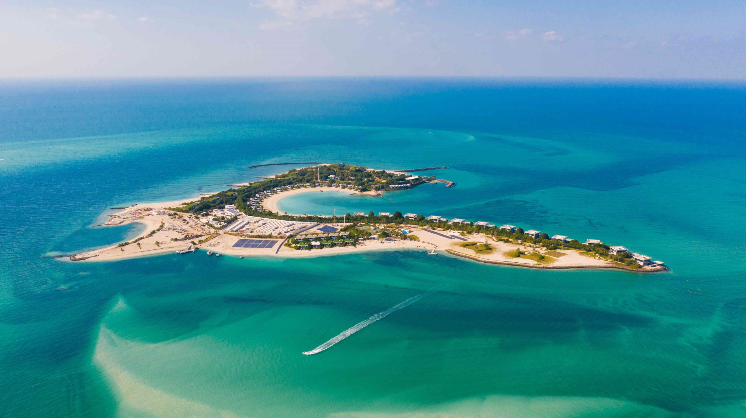 Nurai Island is a luxury private island in Abu Dhabi offering exclusive villas and resorts. With stunning views, high-end amenities like a beach club and spa, it provides a serene, upscale lifestyle in a secluded, private setting.